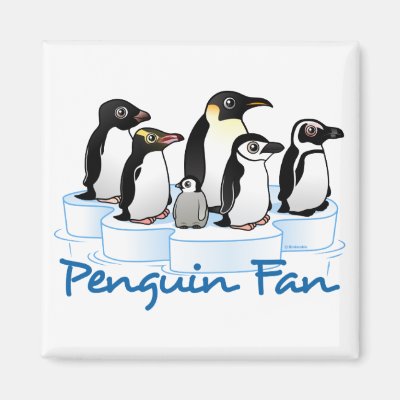 Penguin Fan Magnet