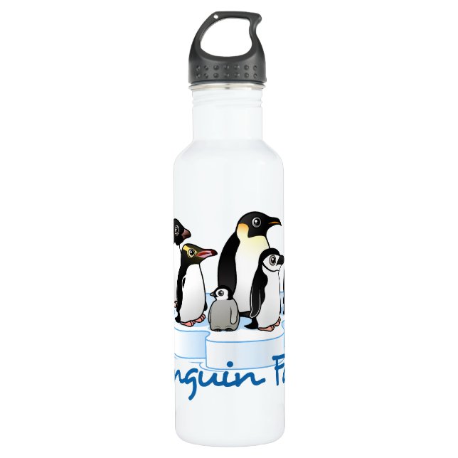 Penguin Fan Water Bottle (Front)