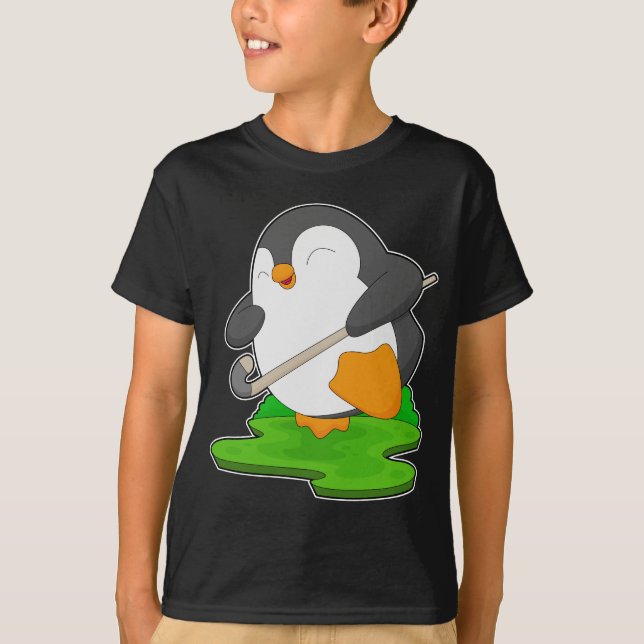 Penguin Field hockey Hockey stick T-Shirt (Front)
