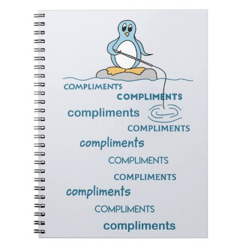 Penguin Fishing for Compliments Metaphor Notebook