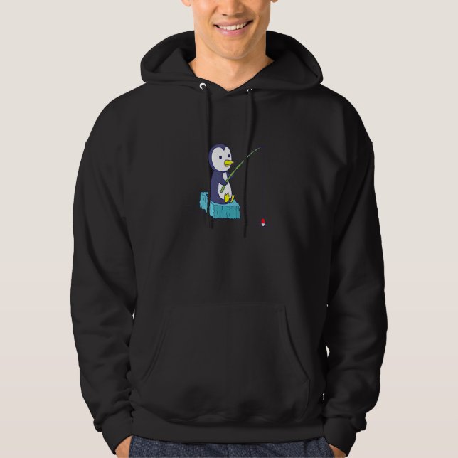 Penguin Fishing Hoodie (Front)