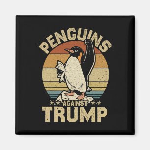 Penguin Flippers Up Resist Funny Penguins Against  Magnet