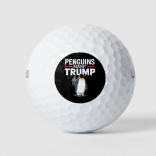 Penguin Flippers Up Resist Penguins Against Trump Golf Balls