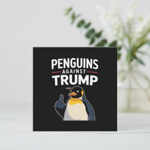 Penguin Flippers Up Resist Penguins Against Trump Invitation