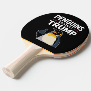 Penguin Flippers Up Resist Penguins Against Trump Ping Pong Paddle