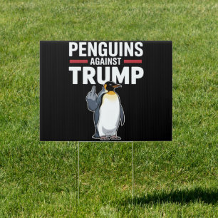 Penguin Flippers Up Resist Penguins Against Trump Sign