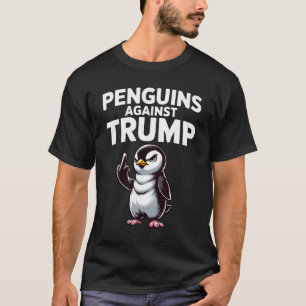 Penguin Flippers Up Resist Satirical Political T-Shirt