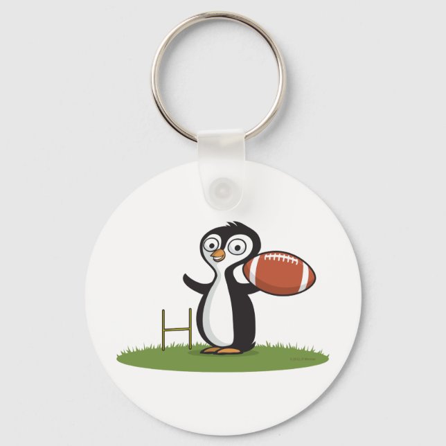 Penguin Football Keychain (Front)