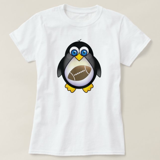 Penguin Football T-Shirt (Design Front)