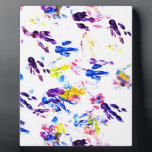 penguin footprints plaque<br><div class="desc">Penguins   Paint = Trouble</div>