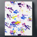 penguin footprints plaque<br><div class="desc">Penguins   Paint = Trouble</div>