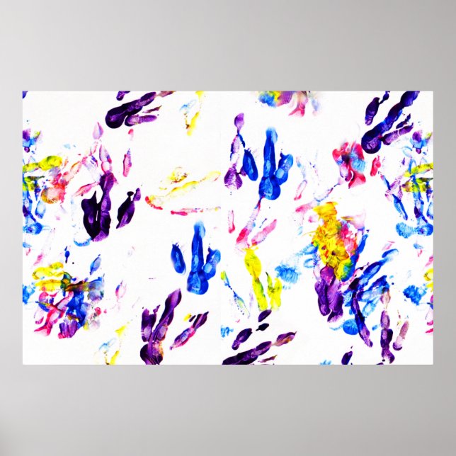 penguin footprints poster (Front)