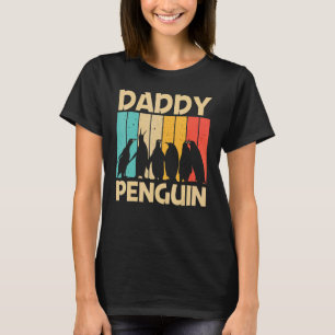 Penguin For Men Dad Penguins Bird Animal Retro T-Shirt