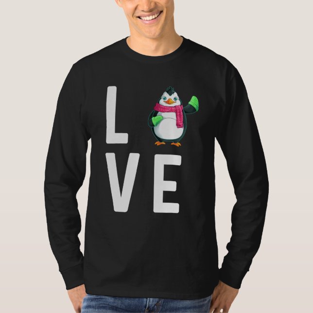 Penguin For Men Women Bird Aquatic Winter Animal   T-Shirt (Front)