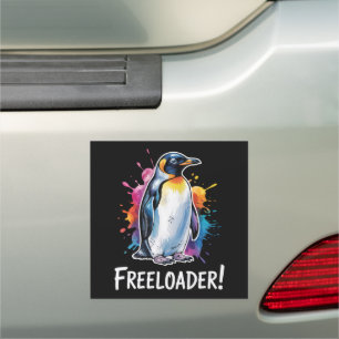 Penguin Freeloader Resist Politics Car Magnet
