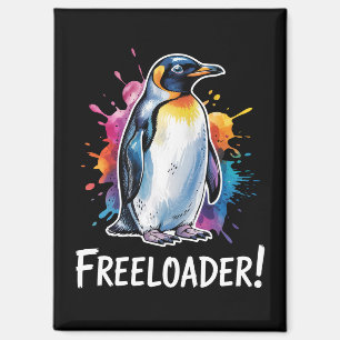 Penguin Freeloader Resist Politics Magnet