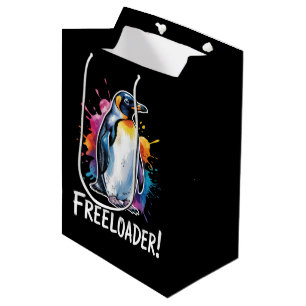 Penguin Freeloader Resist Politics Medium Gift Bag