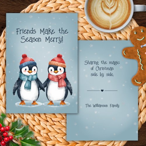Penguin Friends Christmas Card
