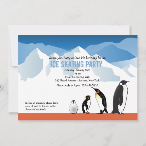 Penguin Friends Invitation