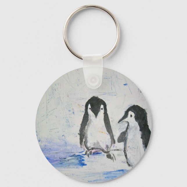 Penguin friends keychain (Front)