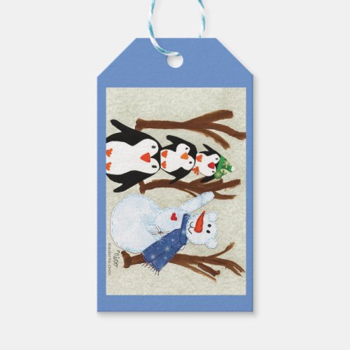 Penguin Fun _ KidsArt for CHOC Gift Tags