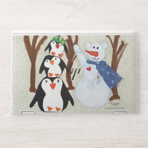 Penguin Fun _ KidsArt for CHOC HP Laptop Skin