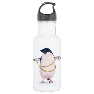 Penguin Funny Bird On Diet Stainless Steel Water Bottle