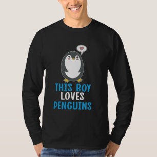 Penguin Funny This Boy Loves Penguins T-Shirt