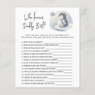 Penguin - Game Who knows daddy best