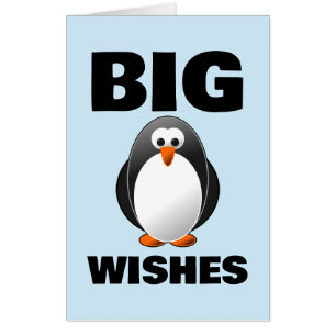 PENGUIN GET WELL Big Huge CARDS