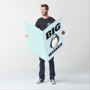 PENGUIN GET WELL Big SPEEDY RECOVERY CARDS