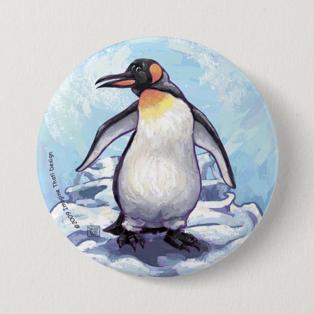 Penguin Gifts & Accessories Button (Front)