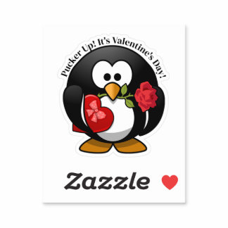 Penguin Gifts For Valentine's Day Sticker