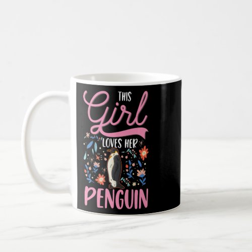 Penguin Girl Yellow eyed Penguin Emperor Penguin   Coffee Mug