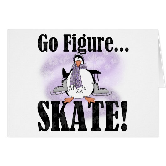 Penguin Go Figure Skate Cards (Front Horizontal)
