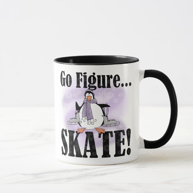 Penguin Go Figure Skate Mug (Right)
