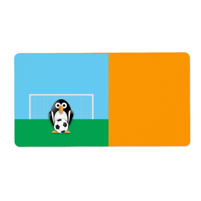 Penguin goalkeeper label (Front)
