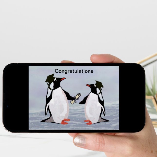 Penguin Graduation Cards (Front Digital)