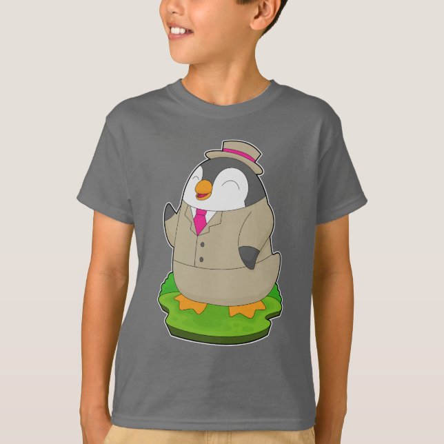 Penguin Groom Suit Wedding T-Shirt (Front)