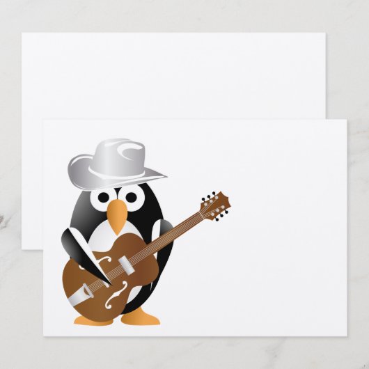 Penguin guitarist (Front/Back)