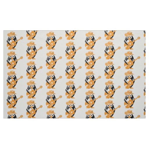Penguin guitarist fabric