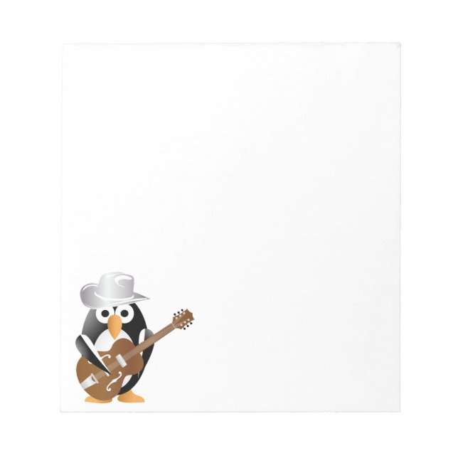 Penguin guitarist notepad (Front)