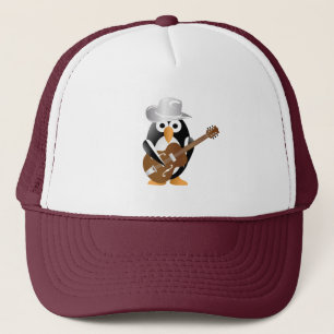 Penguin guitarist trucker hat