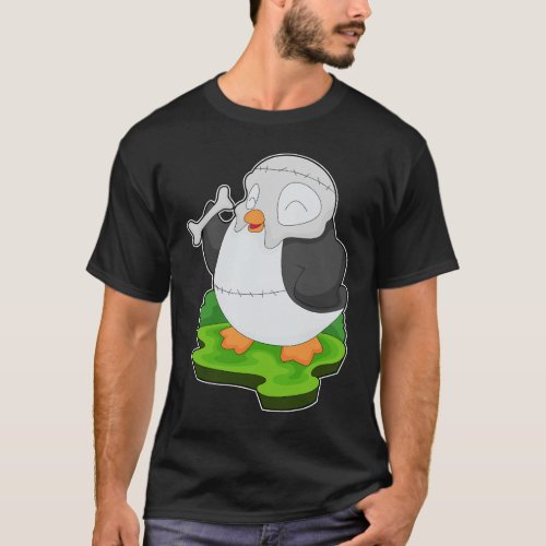 Penguin Halloween Mask T_Shirt
