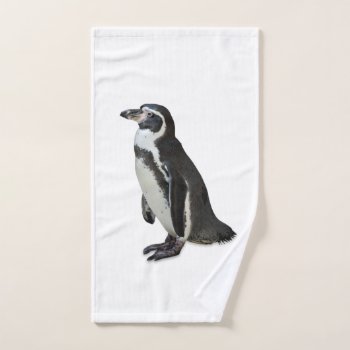 Penguin Hand Towel by PixLifeBirds at Zazzle