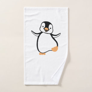 penguin hand towel