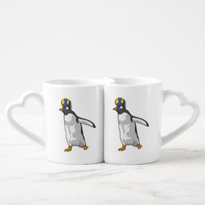 Penguin Handball player Handball Coffee Mug Set