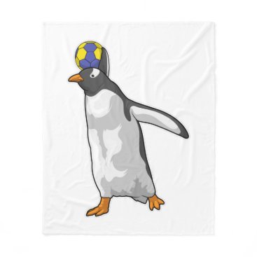Penguin Handball player Handball Fleece Blanket