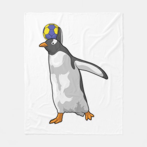 Penguin Handball player Handball Fleece Blanket