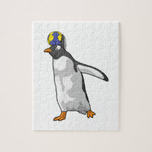 Penguin Handball player Handball Jigsaw Puzzle
